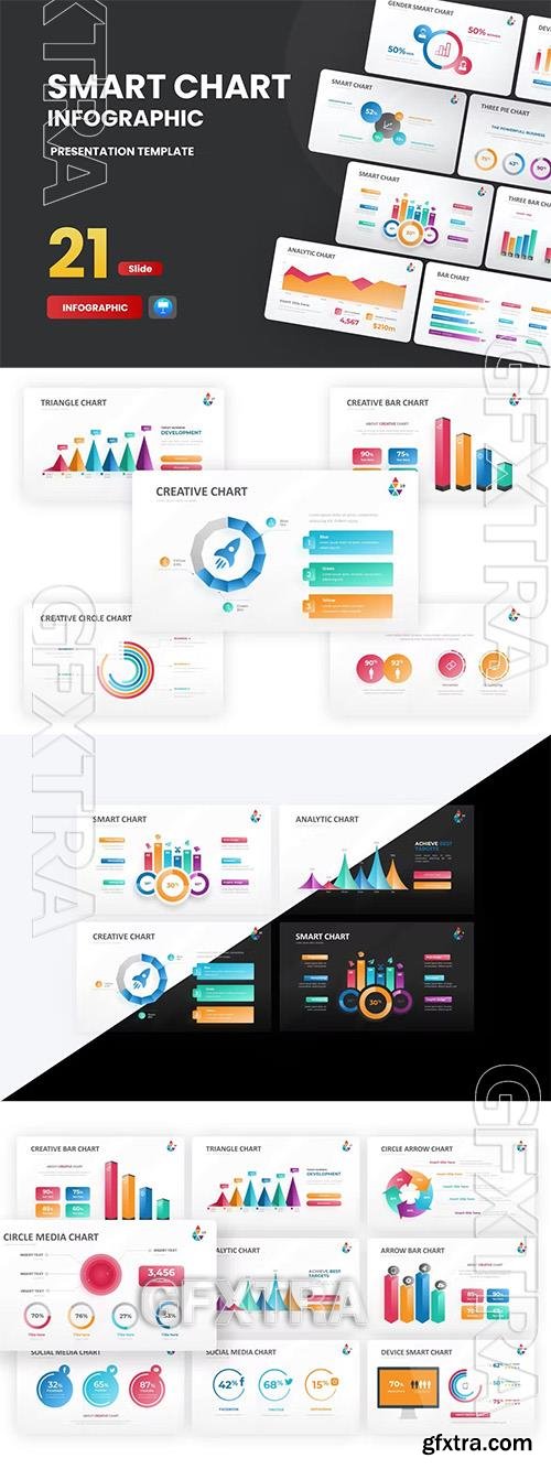 Smart Chart Gradient Color Keynote Template UFAULSG