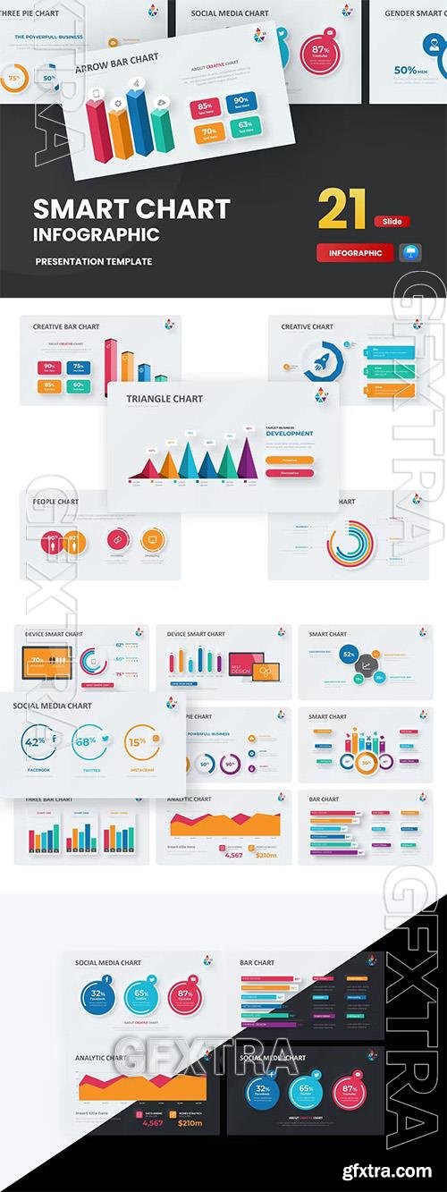 Smart Chart Infographic Neumorph Keynote Template 3CJZAE8