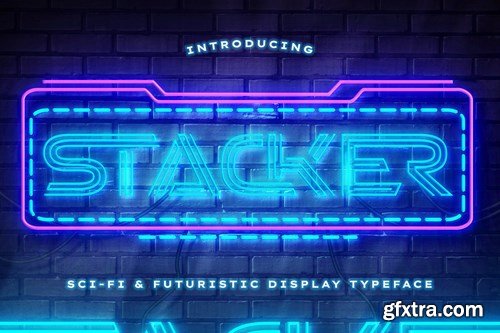 Stacker - Neon Sci-fi Futuristic