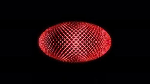 Videohive - animated round shape of redcolor flashing lights, on a black background - 36784342 - 36784342