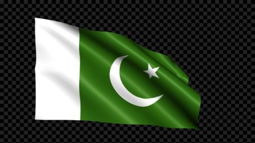Videohive - Pakistan Flag Blowing In The Wind - 36786126 - 36786126