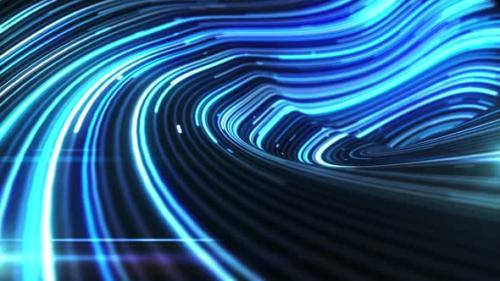 Videohive - Neon Light Trails Background - 36786701 - 36786701