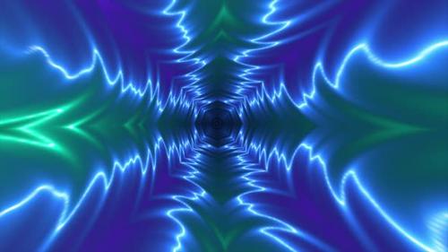 Videohive - Abstract Hologram Neon Background 4K 02 - 36787107 - 36787107