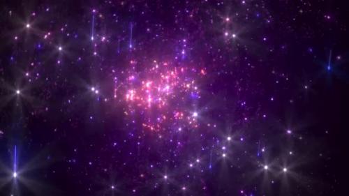 Videohive - Space Galaxy Spin Sparkling Stars Motion Background - 36788108 - 36788108