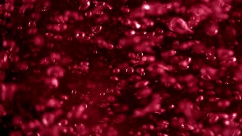 Videohive - Full-Frame Red Sparkling Soda Lemonade Rising Carbonated Gas Bubbles Loop Background - 36792715 - 36792715