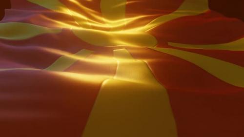 Videohive - North Macedonia - Atmospheric Flag - 36793590 - 36793590