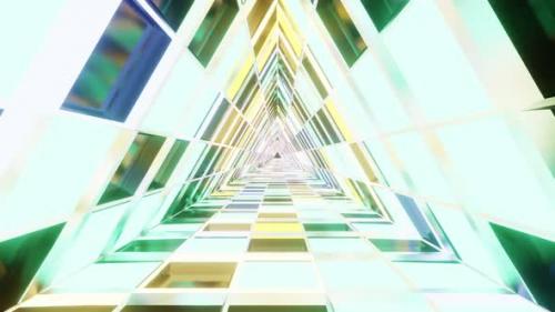 Videohive - Crystal Mirrored Triangle Vj Loop Background HD - 36793952 - 36793952