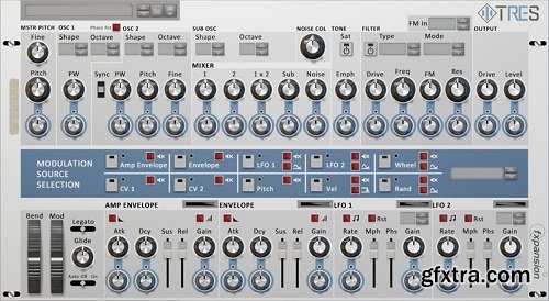 Reason RE FXpansion Tres Mono Synth v1.0.1