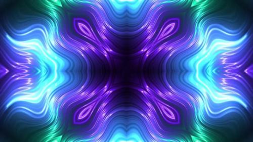 Videohive - Abstract Hologram Neon Wavy Background 4K 04 - 36804616 - 36804616