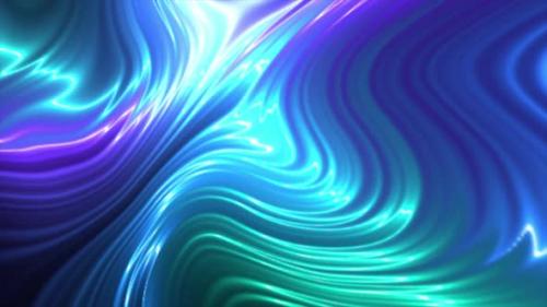 Videohive - Abstract Hologram Neon Wavy Background 4K 08 - 36804620 - 36804620