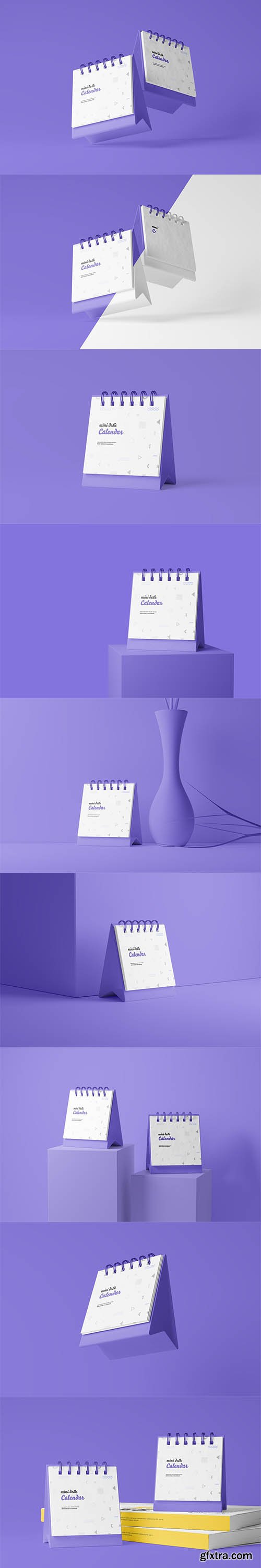 CreativeMarket - Mini Desk Calendar Mockup 6706176