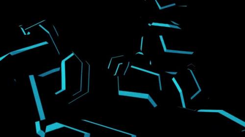 Videohive - Glowing Neon Lights Animated Background Loop - 36806531 - 36806531