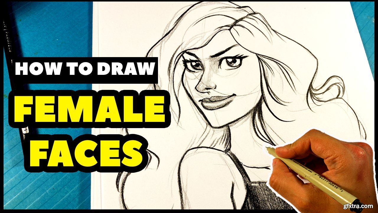 How To Draw Attractive Female Faces Gfxtra 5879