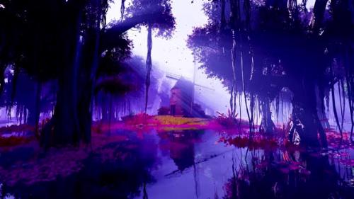 Videohive - An old windmill in a fantasy forest - 36808790 - 36808790