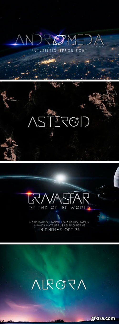 Andromeda Space Display Font