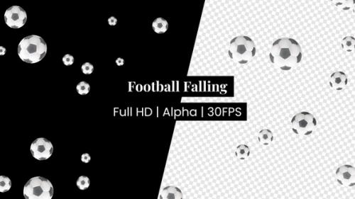 Videohive - Soccer Football Falling with Alpha - 36813115 - 36813115