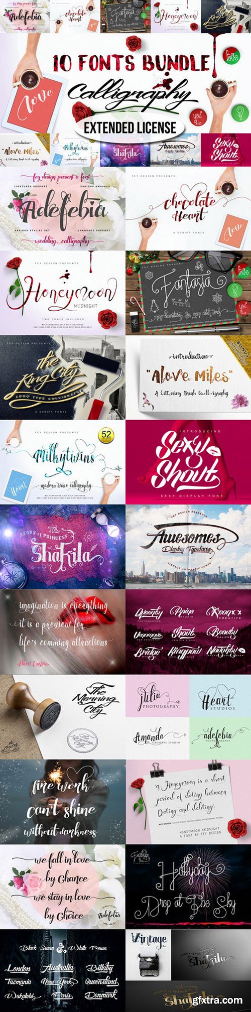 10 Bundle Calligraphy - Extended Lnc