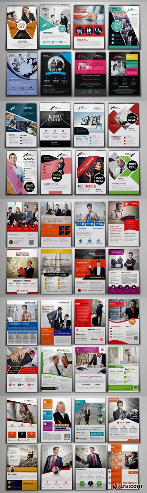 100 Fresh Business Flyers Bundle