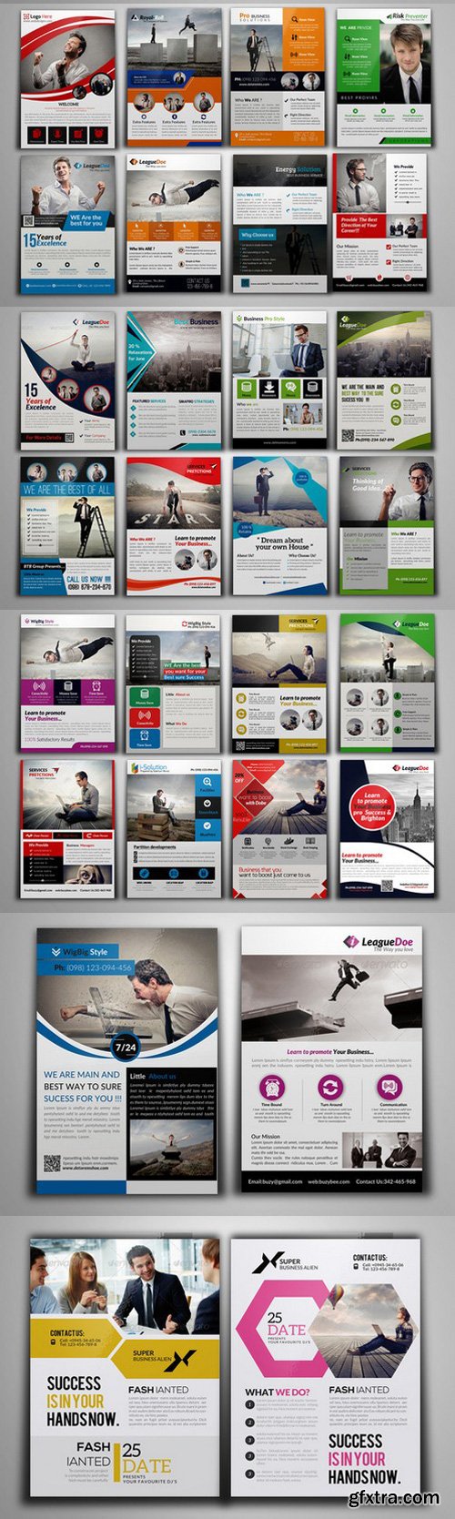 100 Fresh Business Flyers Bundle