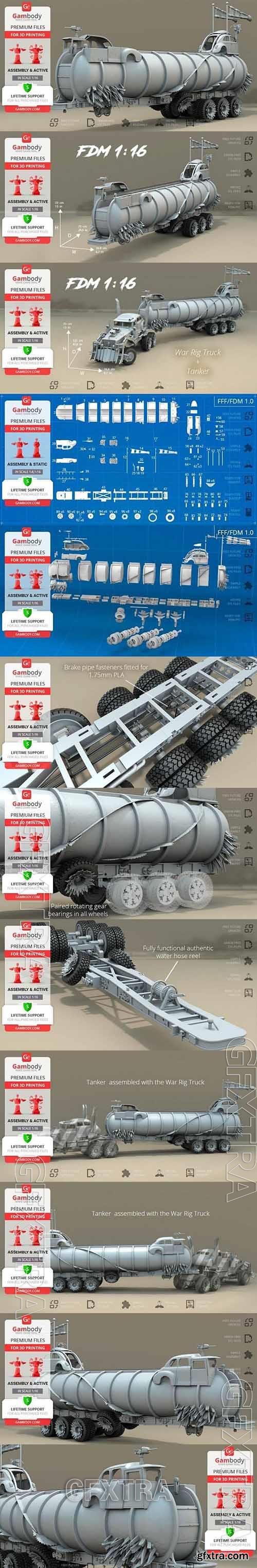 Tank Trailer - War Rig Tanker 3D 