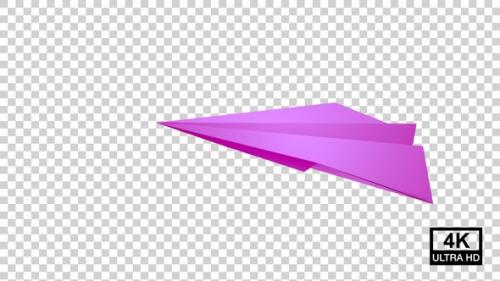 Videohive - Paper Plane Floating On The Air Pink V2 - 36752093 - 36752093