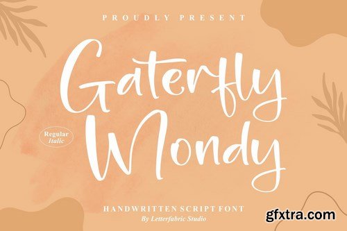 Gaterfly Mondy Handwritten Script Font