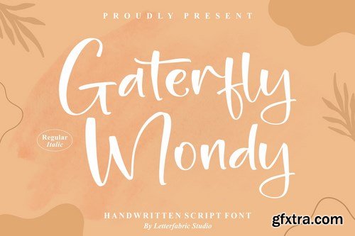 Gaterfly Mondy Handwritten Script Font