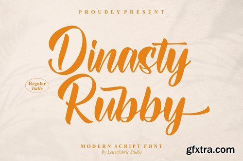 Dinasty Rubby Modern Script Font