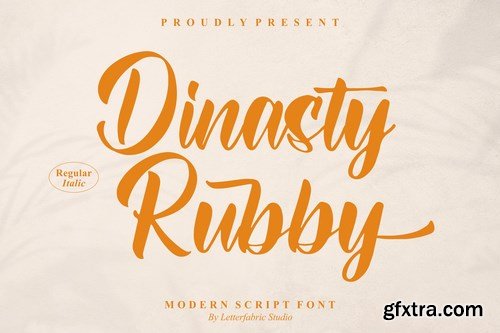 Dinasty Rubby Modern Script Font