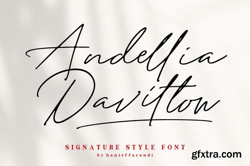 Andellia Davilton - Signature Style Font