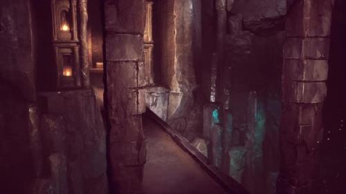 Videohive - Old Stone Bridge in Underground World - 36782312 - 36782312