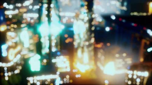 Videohive - Defocused Bokeh of Cityscape at Twilight Time - 36782402 - 36782402