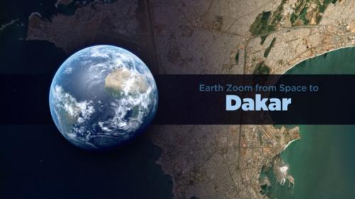 Videohive - Dakar (Senegal) Earth Zoom to the City from Space - 36786335 - 36786335