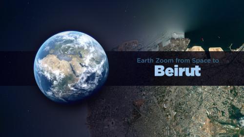 Videohive - Beirut (Lebanon) Earth Zoom to the City from Space - 36786339 - 36786339