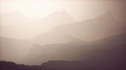 Videohive - Morning Fog in Mountain of Afghanistan - 36782027 - 36782027