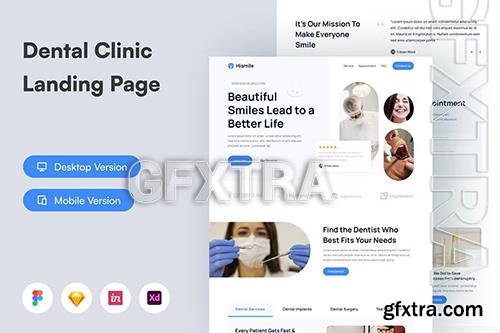 Dental Clinic Landing Page UI KIT QH4QDSE