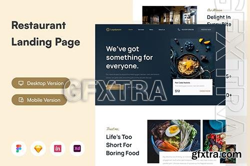 Restaurant Landing Page UI KIT MT6RJED