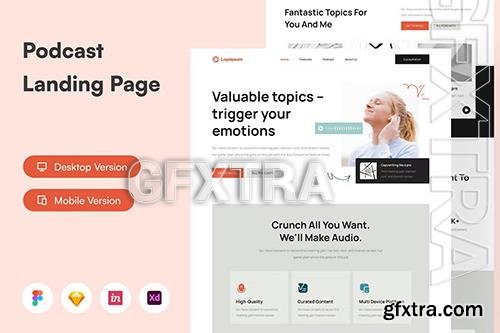 Podcast Landing Page UI KIT J2UPMAZ