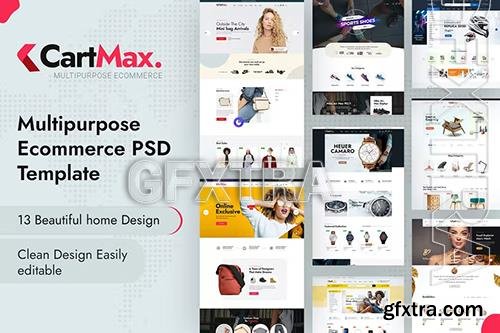 Cartmax - Multipurpose Ecommerce PSD Template UQ3MKJH