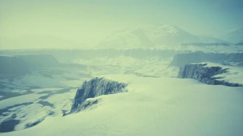 Videohive - Snowcovered Rocks on a Windy Plateau - 36782073 - 36782073