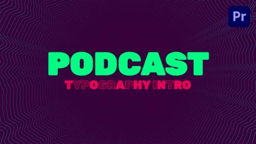 Videohive - Podcast Typography Intro | Mogrt - 36828758 - 36828758