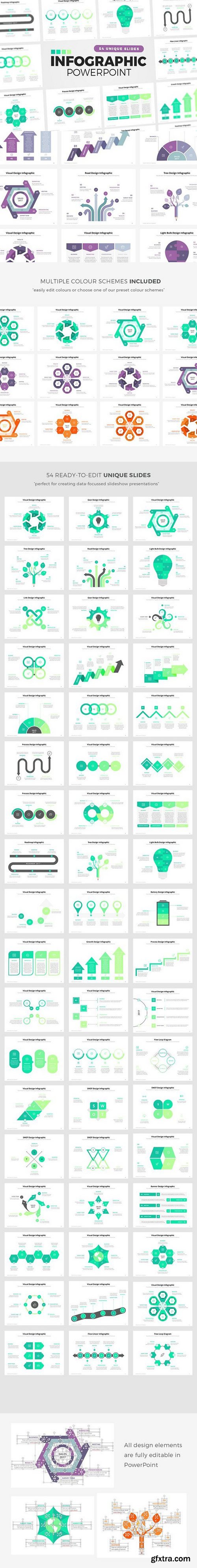 54 PowerPoint Infographic Elements