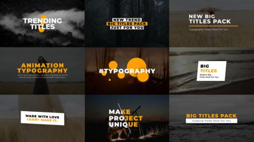 Videohive - Typography Titles 2.0 | PP - 36864854 - 36864854