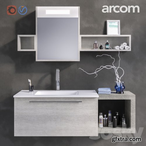 Bathroom furniture set E.LY COMPOSITION 40