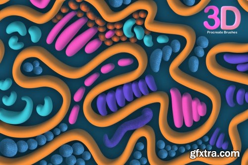 3D Pop Procreate Brushes