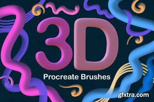 3D Pop Procreate Brushes