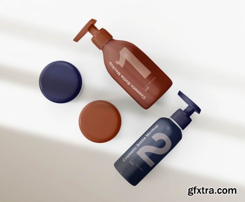 Cosmetic Bottles Mockup