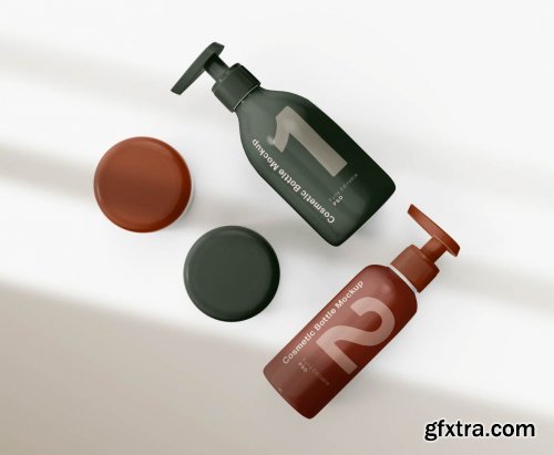 Cosmetic Bottles Mockup