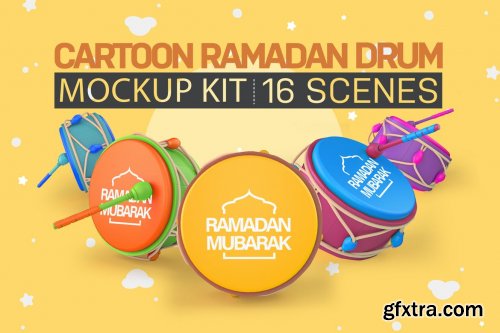 CreativeMarket - Cartoon Ramadan Drum Kit 7020997