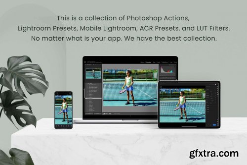 CreativeMarket - Tennis Photoshop Actions Lightroom LUTs 7023639